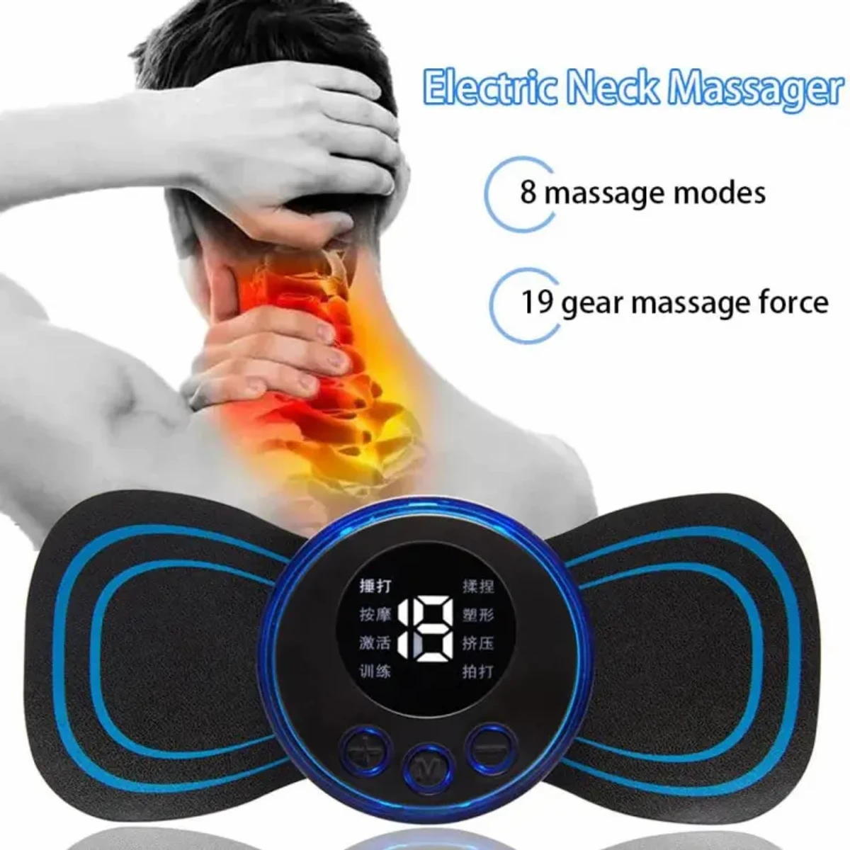 Foot Massager With 6 Pad Body Massager EMS Foot Massage Cushion Rechargeable Fully Automatic Circulation Foot Massage Pad