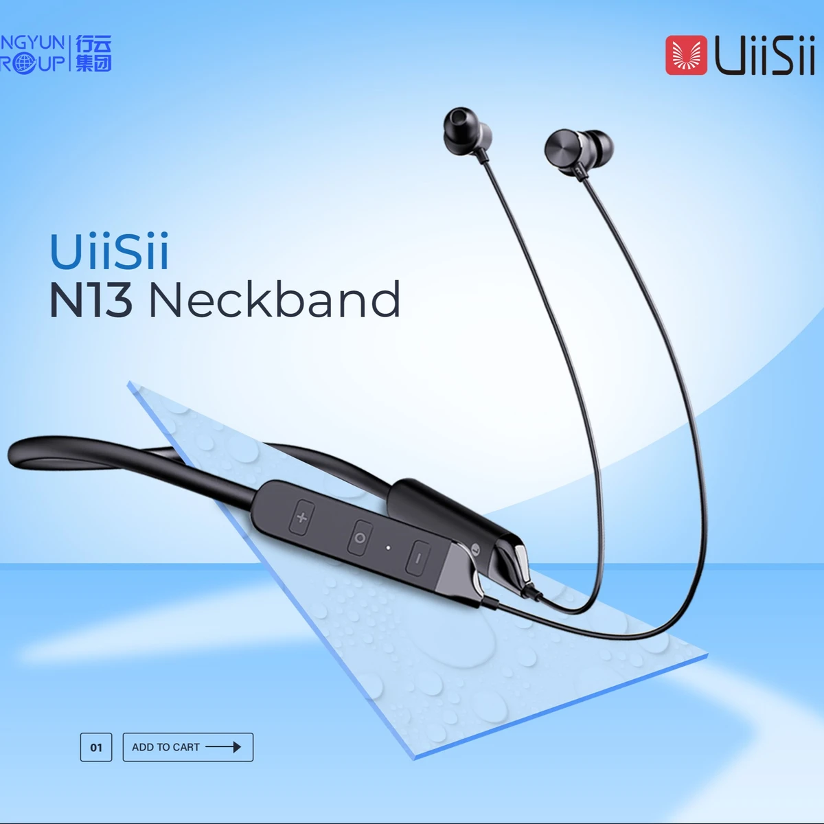 UiiSii N13 Bluetooth Neckband Earphone