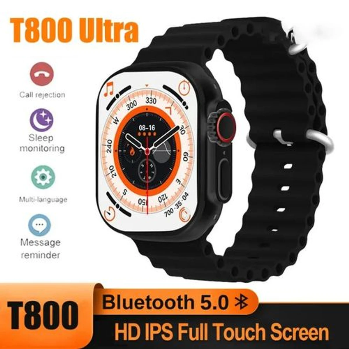 (⭐⭐⭐Black)T800 Ultra Smart Watche 1.9 inch display